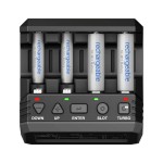 SKYRC NC2200 12V/2.0A 4 slot AA AAA batteria Smart caricabatteria rapido analizzatore aggiornamento analizzatore NiMH/NiCD RC Racing Drone RC auto